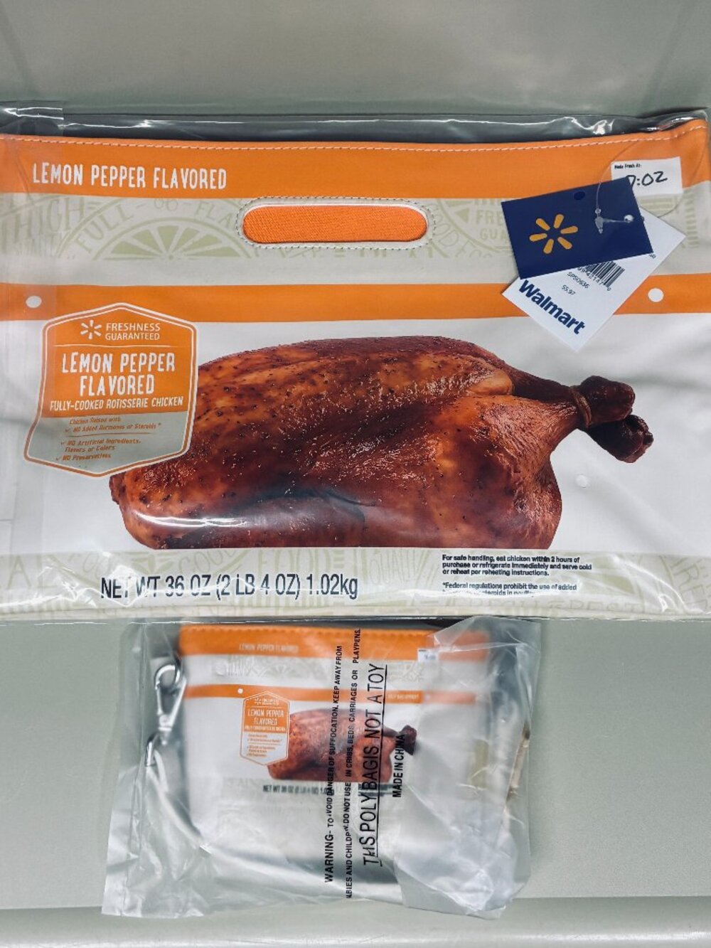 Walmart Rotisserie Lemmon Pepper Chicken Purse Crossbody Bag Charm Set Bundle